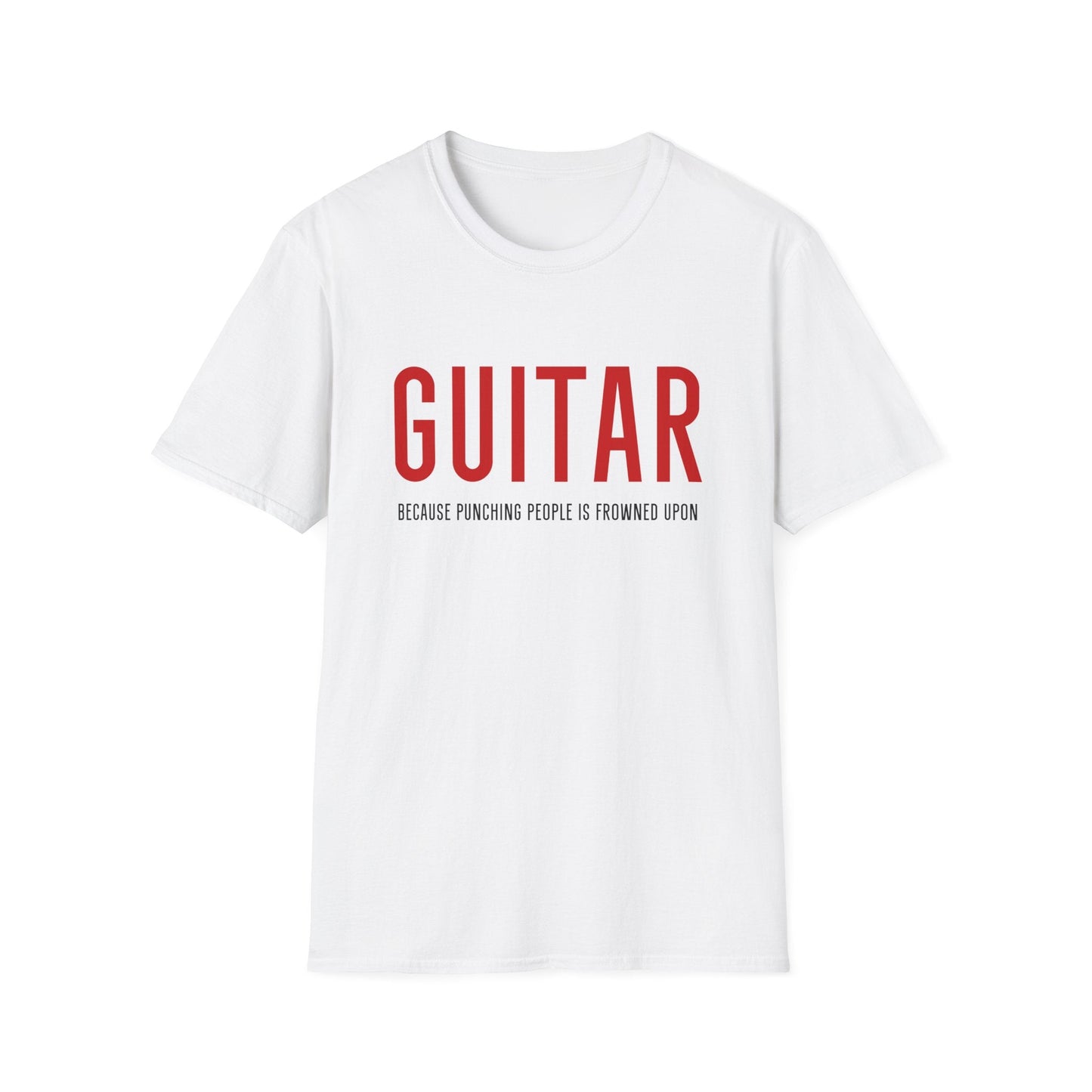 Guitar - Because Punching People Is Frowned Upon, Unisex T-shirt