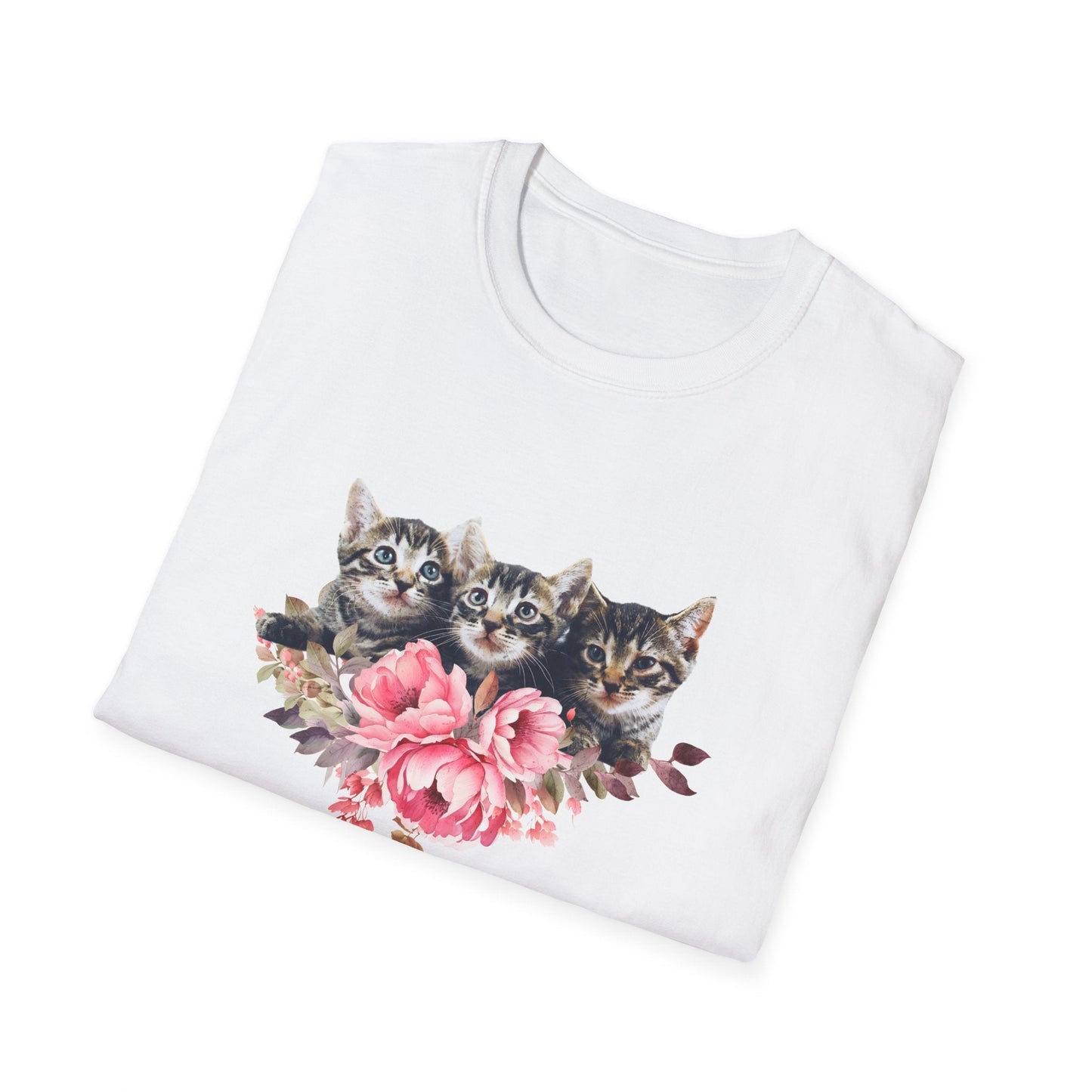 Cats 'N' Roses, Unisex T-shirt