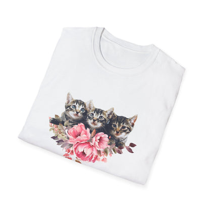 Cats 'N' Roses, Unisex T-shirt