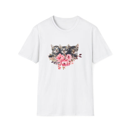 Cats 'N' Roses, Unisex T-shirt