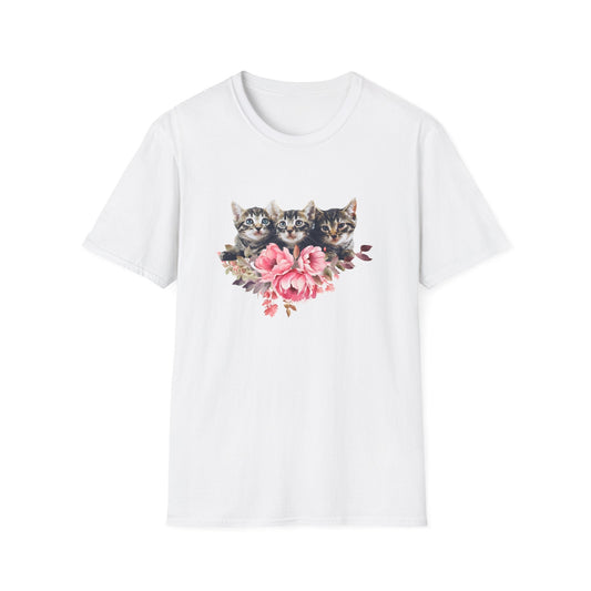 Cats 'N' Roses, Unisex T-shirt