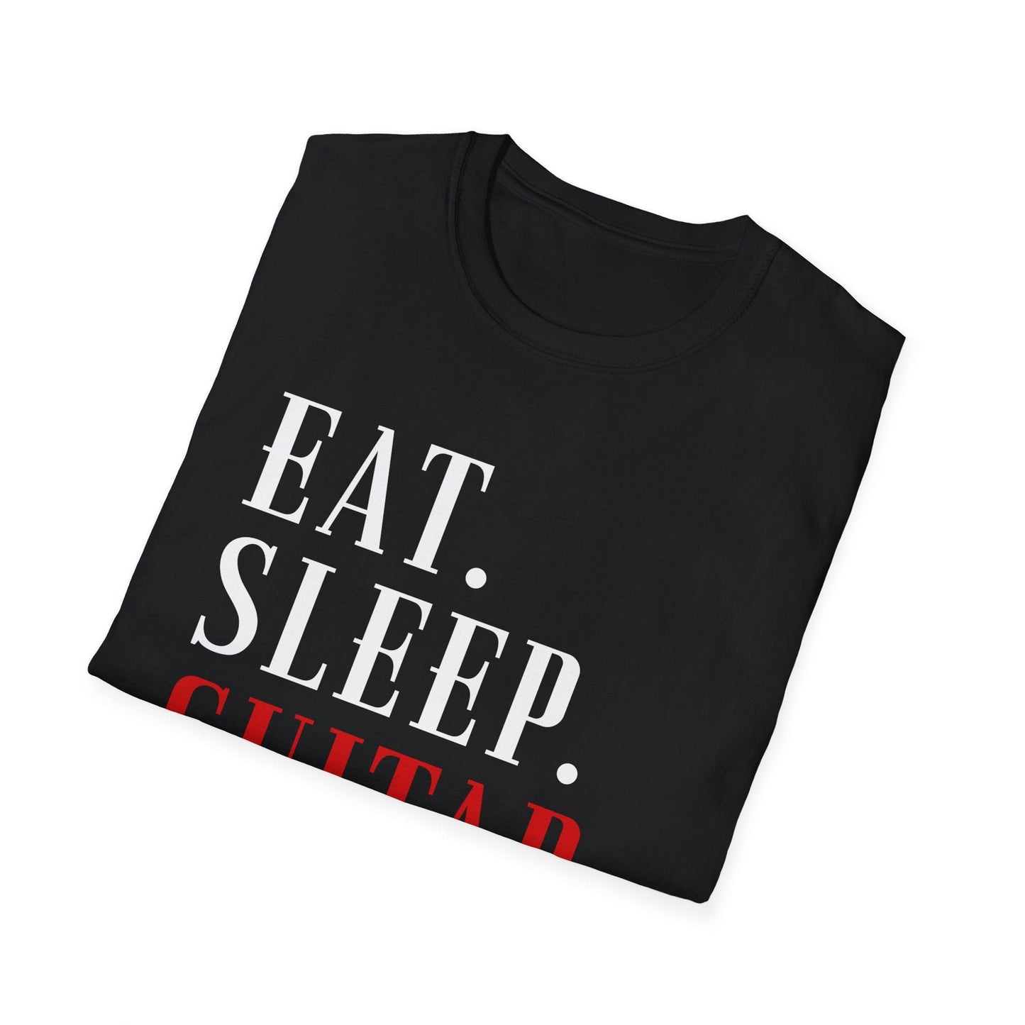 Eat Sleep Guitar Repeat, Unisex T-shirt